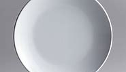 Acopa Lunar 8" Round White Coupe Melamine Plate - 12/Case