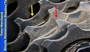 How to check for bicycle cassette cog wear and when to replace cassette
