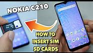 Nokia C210 How to insert SIM\SD\Cards like abc