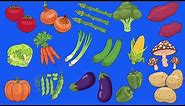 Learn Vegetables Vocabulary | Talking Flashcards