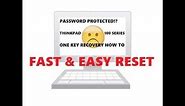 TUTORIAL HOW TO - Lenovo IdeaPad 100 OneKey recovery HOW to FACTORY RESET EASY WAY
