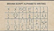 Brahmi script Brāhmī alphabet writing how to write Brahmi alphabets.