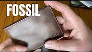 Fossil Men's Leather Slim Minimalist Wallet