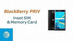 Insert SIM & Memory Card in the BlackBerry PRIV | AT&T