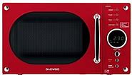 Daewoo KOR8A9RDR 23L Retro Design 800W Manual Microwave - Red