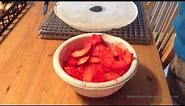 Candied dehydrated apples
