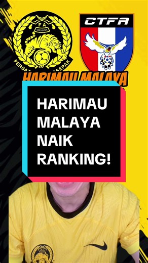 HARIMAU MALAYA NAIK RANKING, MENANG VS CHINESE TAIPEI!