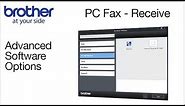Receiving faxes on a Windows® computer – Brother PC-Fax