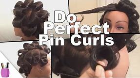 How To Do Perfect "Pin Curls"!