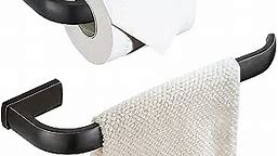 WINCASE Bronze Towel Holder Set, Oil Rubbed Toilet Paper Holder, Bathroom Hardware Set Towel Ring Wall Mounted ORB