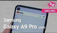 Hole in the Screen! Unboxing the Galaxy A9 Pro (A8s) [4K]
