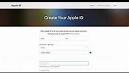 How to Create an Apple ID through Apple website