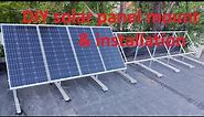 DIY Solar mount build and install - ground or flat roof install