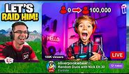 We raided this kid with 100,000 viewers!
