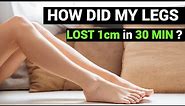 Lost 1CM after doing this ONCE?! Stretches & Foam Rolling to Slim Down your LEGS