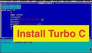 How to Download & Install Turbo C/C++ on Windows 7/8/10/11 #turbo c++ #install #c #programming #c++