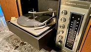 1967 Magnavox Portable/Tabletop Record Player with AM/FM Radio, Model 1P2900