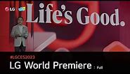 LG at CES 2023 : LG World Premiere - Full I LG