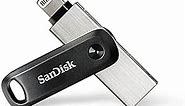 SanDisk 256GB iXpand Flash Drive Go for iPhone and iPad - SDIX60N-256G-GN6NE, Black