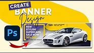 Create a Car Banner design || Photoshop
