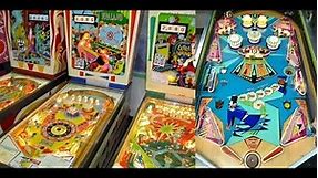 Vintage Pinball machines from the 50's 60's 70's 80's
