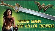 Justice League Wonder Woman Sword Tutorial | Zack Snyder cut