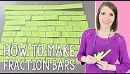 How to Make Fraction Bars | Fraction Manipulatives for Students