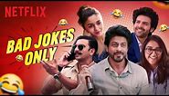 Try Not To Laugh Challenge Ft. Alia Bhatt, SRK & More 😉 | Really Bad Jokes
