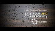 UCD citizen science community of practice: Bats, bugs and citizen science, Wednesday 24 January 2024