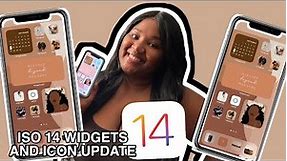 HOW TO CUSTOMIZE YOUR IOS 14 HOME SCREEN | BROWN AESTHETICS, CUSTOM WIDGETS & ICONS