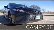 2018 Toyota Camry SE // review, walk around, and test drive // 100 rental cars