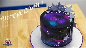 Buttercream Galaxy Cake