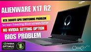 Alienware x17 Gaming Laptop Blue Screen Error GPU Optimized