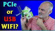 How to add WIFI and Bluetooth to a desktop PC, PCIe WIFI vs USB WIFI benchmark
