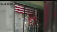 Nazi Flag Visible In State Office