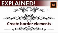 Adobe Illustrator Tutorial - How to Design Vintage Border Elements