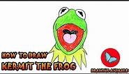 How To Draw Kermit The Frog Meme | Drawing Animals