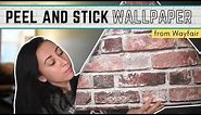 Peel and Stick Brick Wallpaper from Wayfair