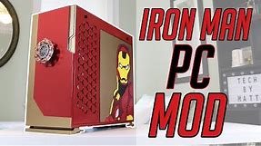 My FIRST PC Case Mod Ever! - Iron Man PC Build - Techvengers 2018!