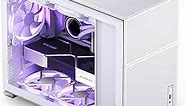 JONSBO D31 MESH White Micro ATX Computer Case, M-ATX/ITX Mainboard/Support RTX 4090(335-400mm) GPU 360/280AIO,Power ATX/SFX: 100mm-220mm Multiple Tool-Free Design,White