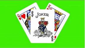 Joker Cards Animation (green screen)