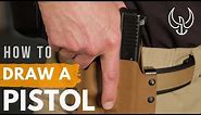How to Draw a Pistol from a Holster - Navy SEAL Teaches Proper Pistol Draw