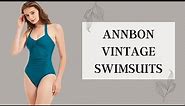 Annbon New Arrival Vintage One Piece Swimsuits