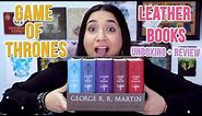 Game of Thrones Leather Boxed Set Unboxing and Review | GeekGlitz