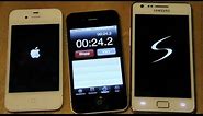 Samsung Galaxy S2 vs. Apple iPhone 4S Boot Speed Test! (HD)