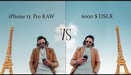 iPhone 13 Pro RAW vs 6000 $ DSLR Camera - Can You Tell the Difference ?
