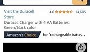 [Amazon.ca] Duracell Charger with 4 AA Batteries, Green/black color - $15.21 - RedFlagDeals.com Forums