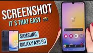 Samsung Galaxy A25 5G How to make a Screenshot