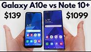 Samsung Galaxy A10e vs Galaxy Note 10+ | Which is Better for You?