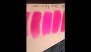 MAC Hot Pink/Fuchsia Pink Lipstick Collection Part 1